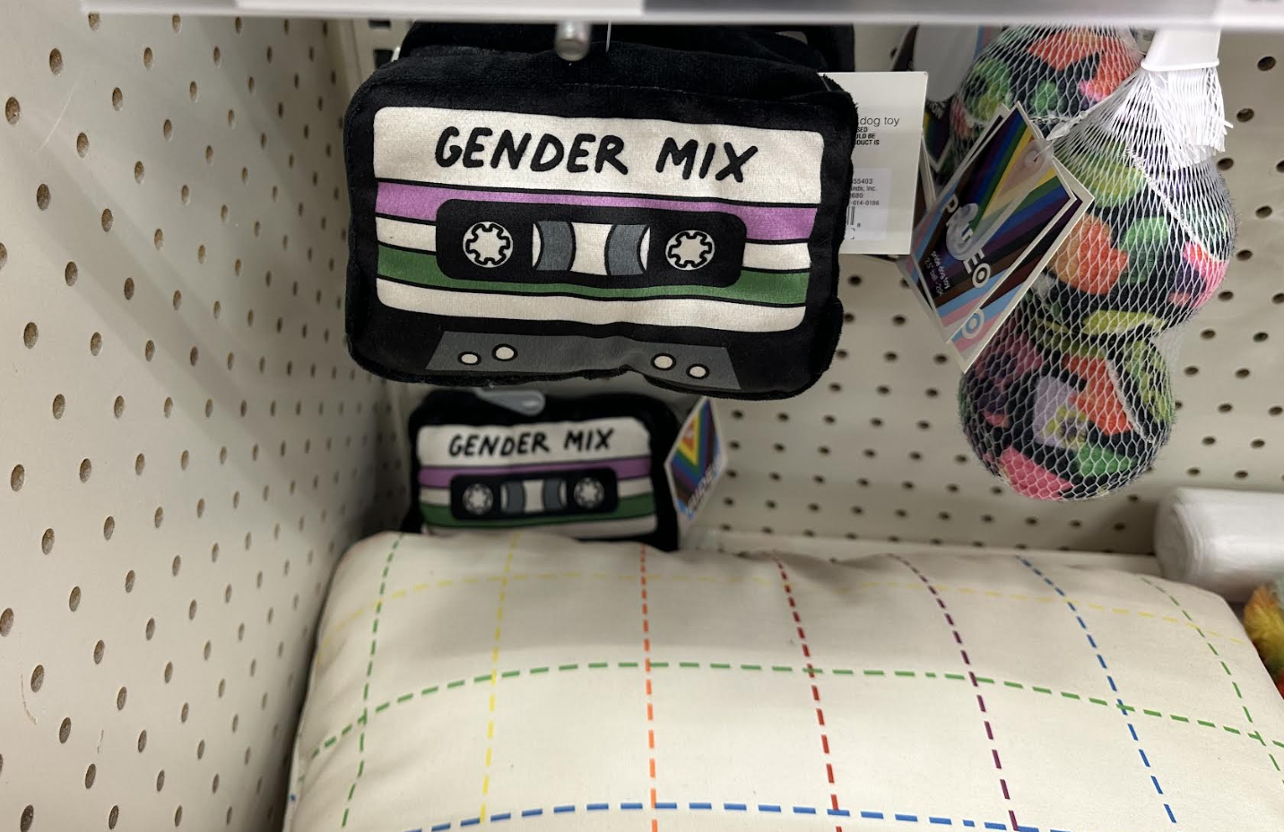 "Pride" dog toy on sale at Target